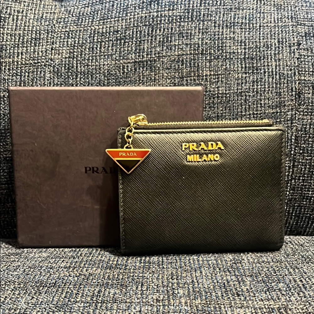Prada Black Leather Wallet